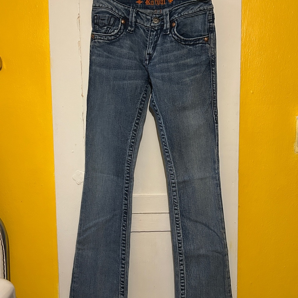 Rock Revival Women's Medium Blue Flared Jeans